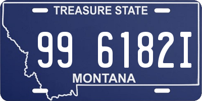 MT license plate 996182I