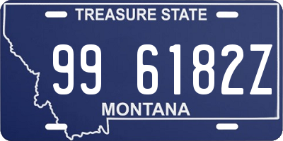 MT license plate 996182Z