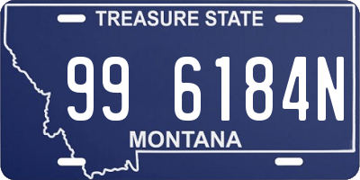 MT license plate 996184N