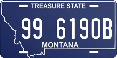 MT license plate 996190B