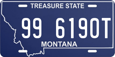 MT license plate 996190T