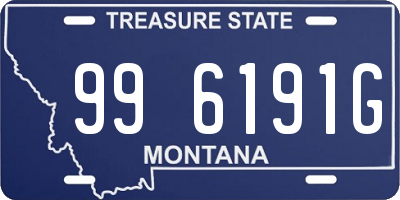 MT license plate 996191G