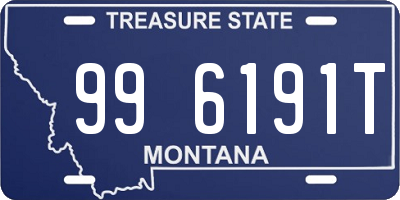 MT license plate 996191T