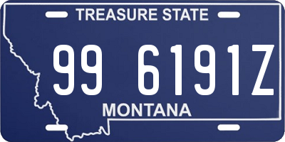 MT license plate 996191Z