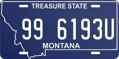 MT license plate 996193U