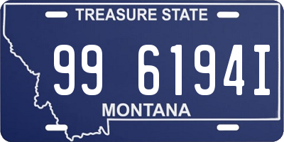 MT license plate 996194I