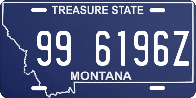 MT license plate 996196Z