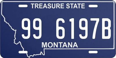 MT license plate 996197B