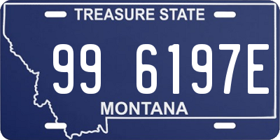 MT license plate 996197E