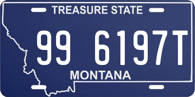 MT license plate 996197T