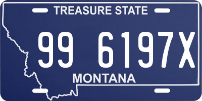 MT license plate 996197X