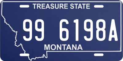 MT license plate 996198A