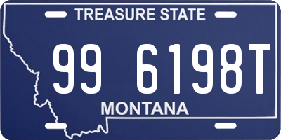 MT license plate 996198T