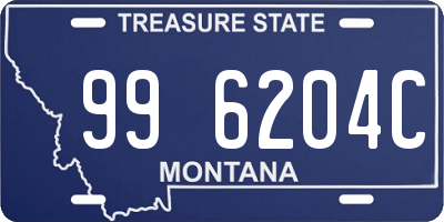MT license plate 996204C