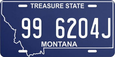 MT license plate 996204J