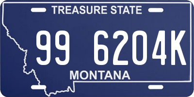 MT license plate 996204K