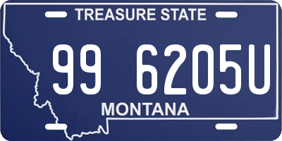 MT license plate 996205U