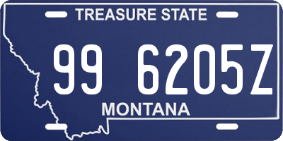 MT license plate 996205Z