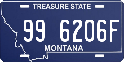 MT license plate 996206F