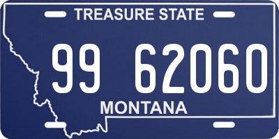 MT license plate 996206O