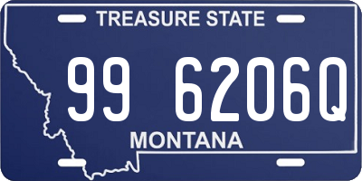 MT license plate 996206Q