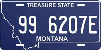 MT license plate 996207E