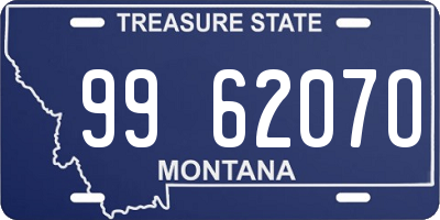 MT license plate 996207O