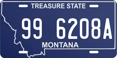 MT license plate 996208A