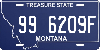 MT license plate 996209F