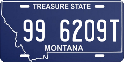 MT license plate 996209T