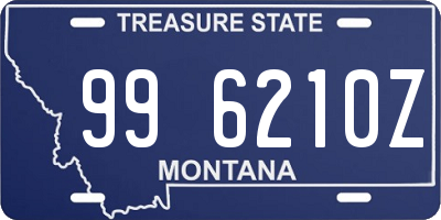 MT license plate 996210Z