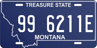 MT license plate 996211E