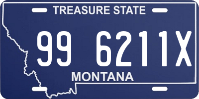 MT license plate 996211X