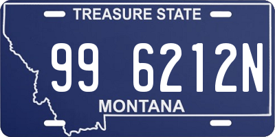 MT license plate 996212N