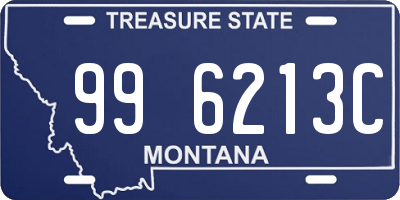 MT license plate 996213C