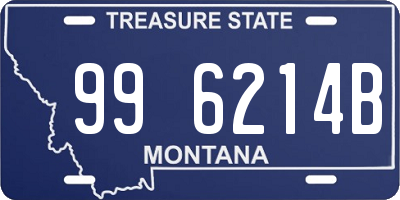 MT license plate 996214B