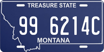 MT license plate 996214C