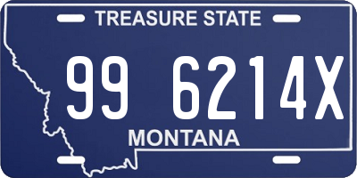 MT license plate 996214X
