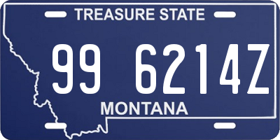 MT license plate 996214Z