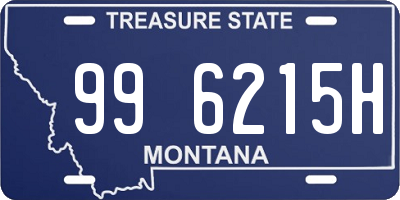 MT license plate 996215H