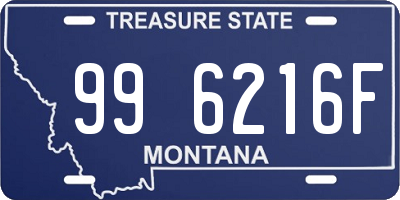 MT license plate 996216F