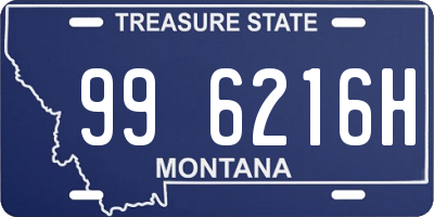 MT license plate 996216H