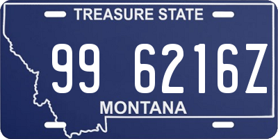 MT license plate 996216Z