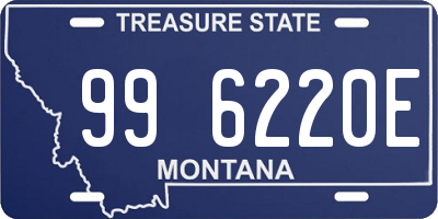 MT license plate 996220E