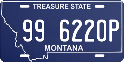 MT license plate 996220P