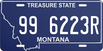 MT license plate 996223R