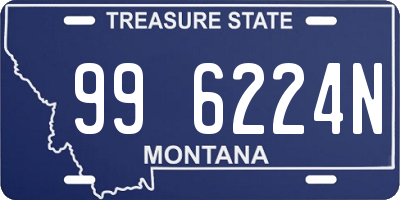 MT license plate 996224N