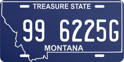 MT license plate 996225G