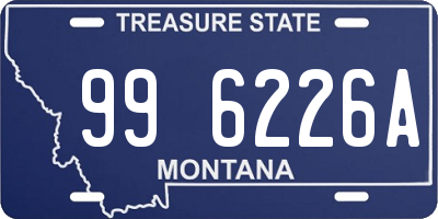 MT license plate 996226A