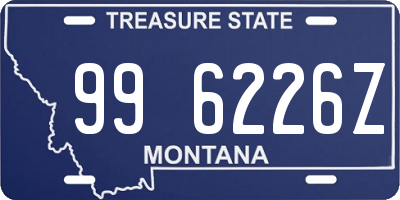 MT license plate 996226Z